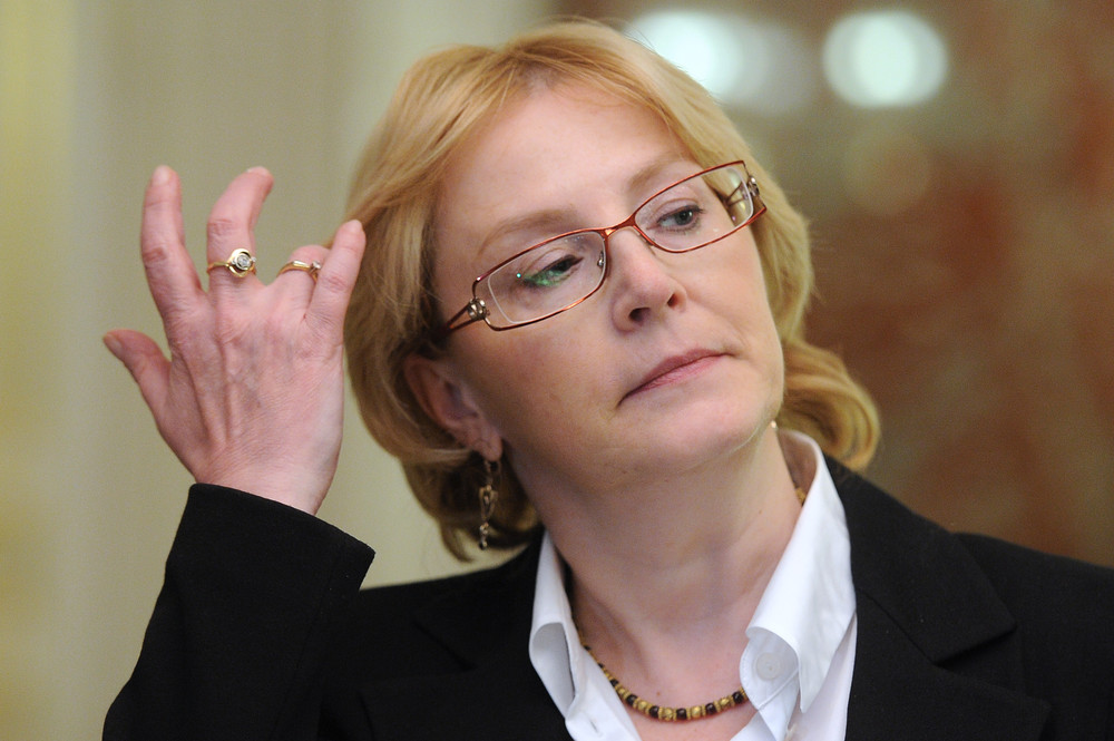 ITAR-TASS: MOSCOW, RUSSIA. MAY 21, 2012. Health and social development minister Veronika Skvortsova at a meeting of newly appointed government ministers. (Photo ITAR-TASS / Valery Sharifulin) Ðîññèÿ. Ìîñêâà. 21 ìàÿ. Ìèíèñòð çäðàâîîõðàíåíèÿ è ñîöèàëüíîãî ðàçâèòèÿ ÐÔ Âåðîíèêà Ñêâîðöîâà íà çàñåäàíèè ïðàâèòåëüñòâà ÐÔ. Ôîòî ÈÒÀÐ-ÒÀÑÑ/ Âàëåðèé Øàðèôóëèí
